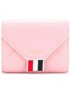 Thom Browne Envelope Card Case In Pink