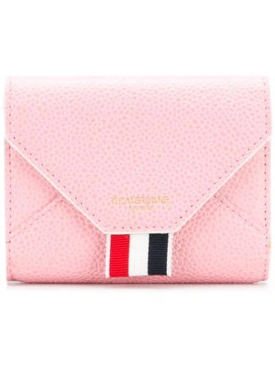 Thom Browne Envelope Card Case In Pink