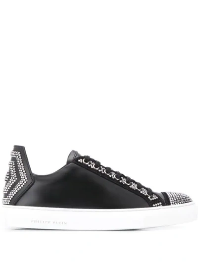 Philipp Plein Crystal Trainers In Black