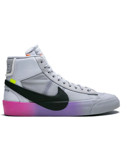 Nike X Serena Williams The 10:  Blazer Mid "queen" Sneakers In Grey