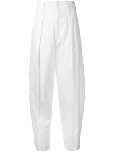 Isabel Marant Étoile Wide Leg Tailored Trousers In White