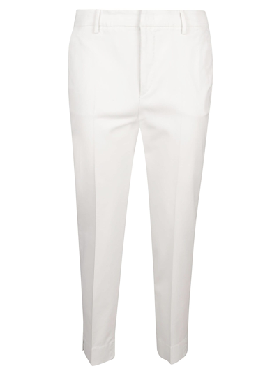Pt01 Tailored Slim-fit Trousers In White