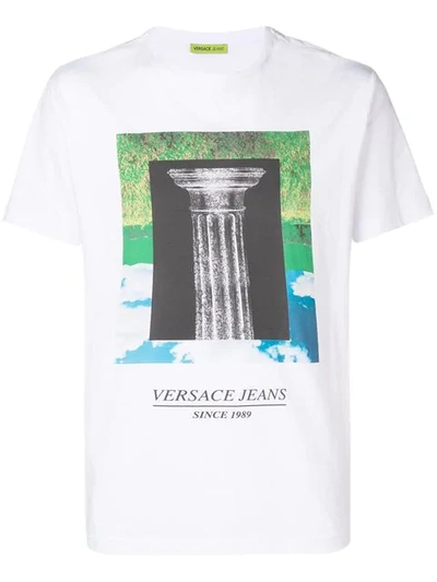 Versace Jeans Photographic Print T In White