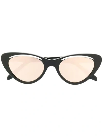 Cutler And Gross Cat-eye Sunglasses In Black