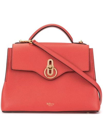 Mulberry Small Seaton Tote Bag In Red