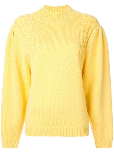 Emilia Wickstead Knitted Jumper In Yellow