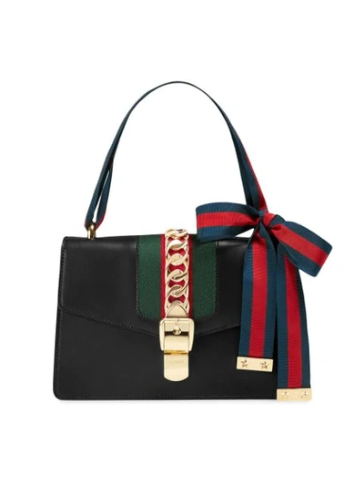 Gucci Black Sylvie Leather Shoulder Bag