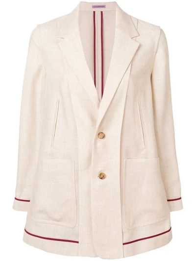 Undercover Lightweight Blazer Jacket In Neutrals