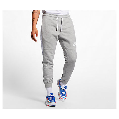 nike hybrid fleece joggers blue