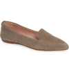 Taryn Rose Faye Suede Flat Loafers In Clay Suede