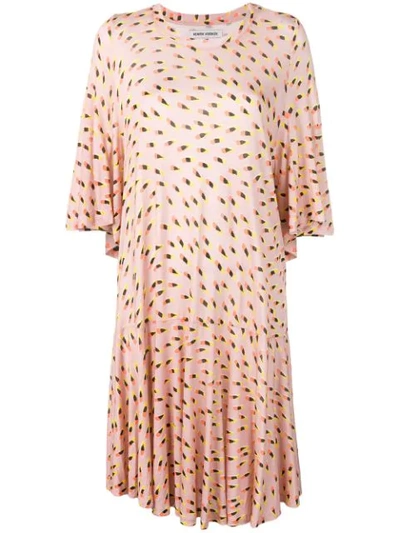 Henrik Vibskov Stream Jersey Midi Dress In Pink