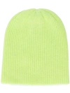 The Elder Statesman Klassische Beanie In Neon Yellow