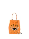 Kenzo Eye Bucket Bag In Orange