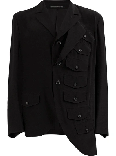 Yohji Yamamoto Asymmetric Blazer - 黑色 In Black