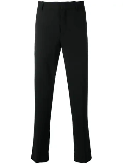Ann Demeulemeester Plain Tailored Trousers In Black