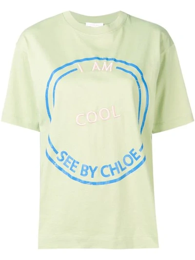 See By Chloé Sbc Printed T In Green