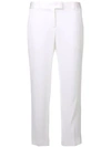 Ermanno Scervino Cropped Tailored Trousers In White