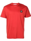 Stone Island Logo Patch T In Red