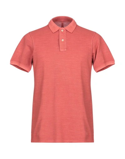Ransom Polo Shirts In Brick Red