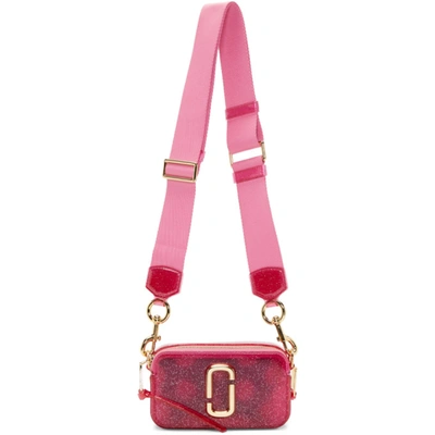 Marc Jacobs Jelly Glitter Snapshot Camera Bag In 651 Pink Mu