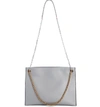 Marc Jacobs Double Link 34 Leather Shoulder Bag - Grey In Rock Grey