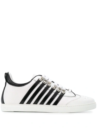 Dsquared2 Striped Side Sneaker In White