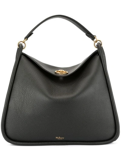 Mulberry Leighton Small Classic Grain Bag In Black