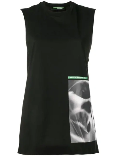Dsquared2 Graphic Print Tank Top In Black
