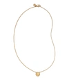 Tory Burch Miller Pavé Logo Delicate Necklace In Tory Gold/crystal