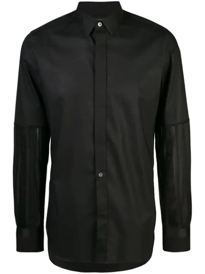 Ann Demeulemeester Long-sleeve Fitted Shirt In Black