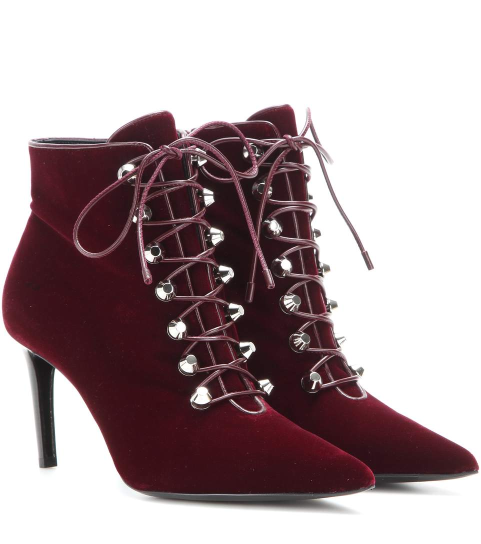 balenciaga velvet boots