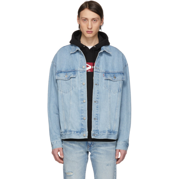 levi's baggy trucker denim jacket
