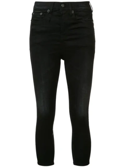 R13 The Drop Ankle Jeans In Black