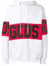 Gcds Sweatshirt Hood Hoodie In White