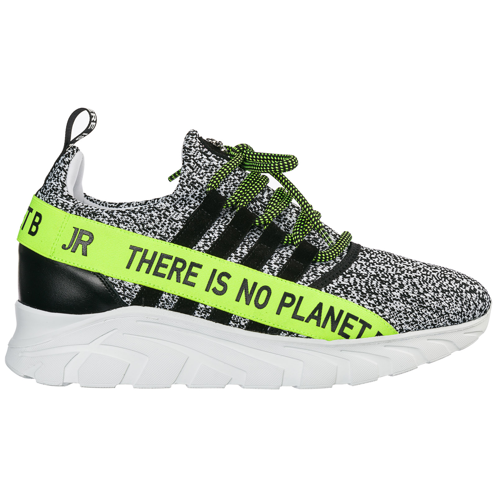 John Richmond Men S Shoes Trainers Sneakers No Planet B In White