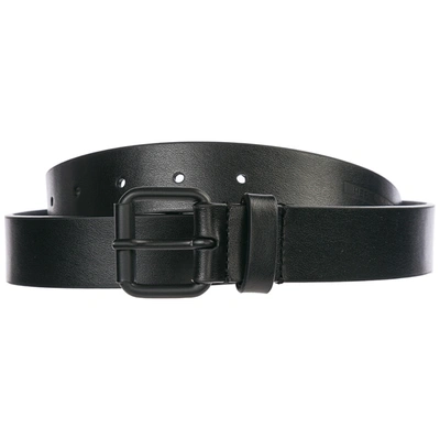 Dsquared2 Men's Genuine Leather Belt  Mert & Marcus In Black