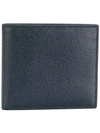 Thom Browne Billfold In Pebble Grain In Blue