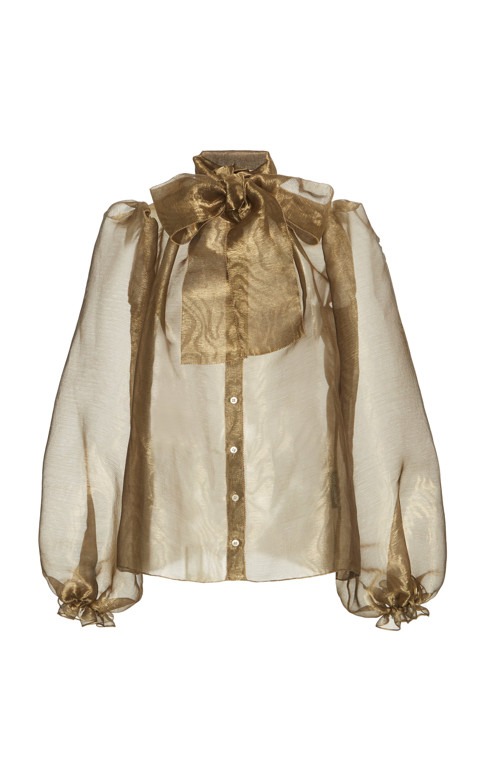sheer gold blouse
