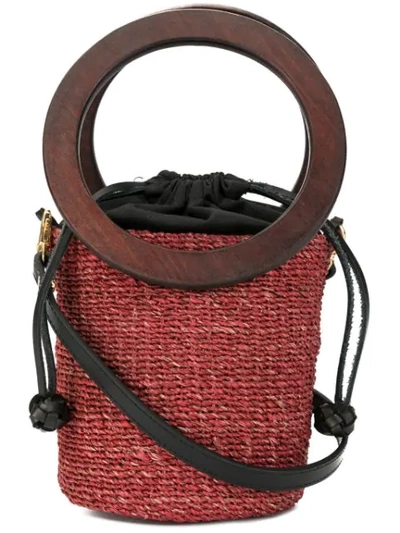 Aranaz Inis Mini Bucket Bag In Red