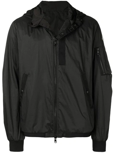 Moncler Lightweight Hooded Jacket In Black