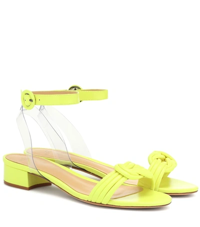 Alexandre Birman Vicky Pvc And Leather Sandals In Yellow