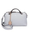 Fendi 'medium By The Way' Colorblock Leather Shoulder Bag - Grey In Slate