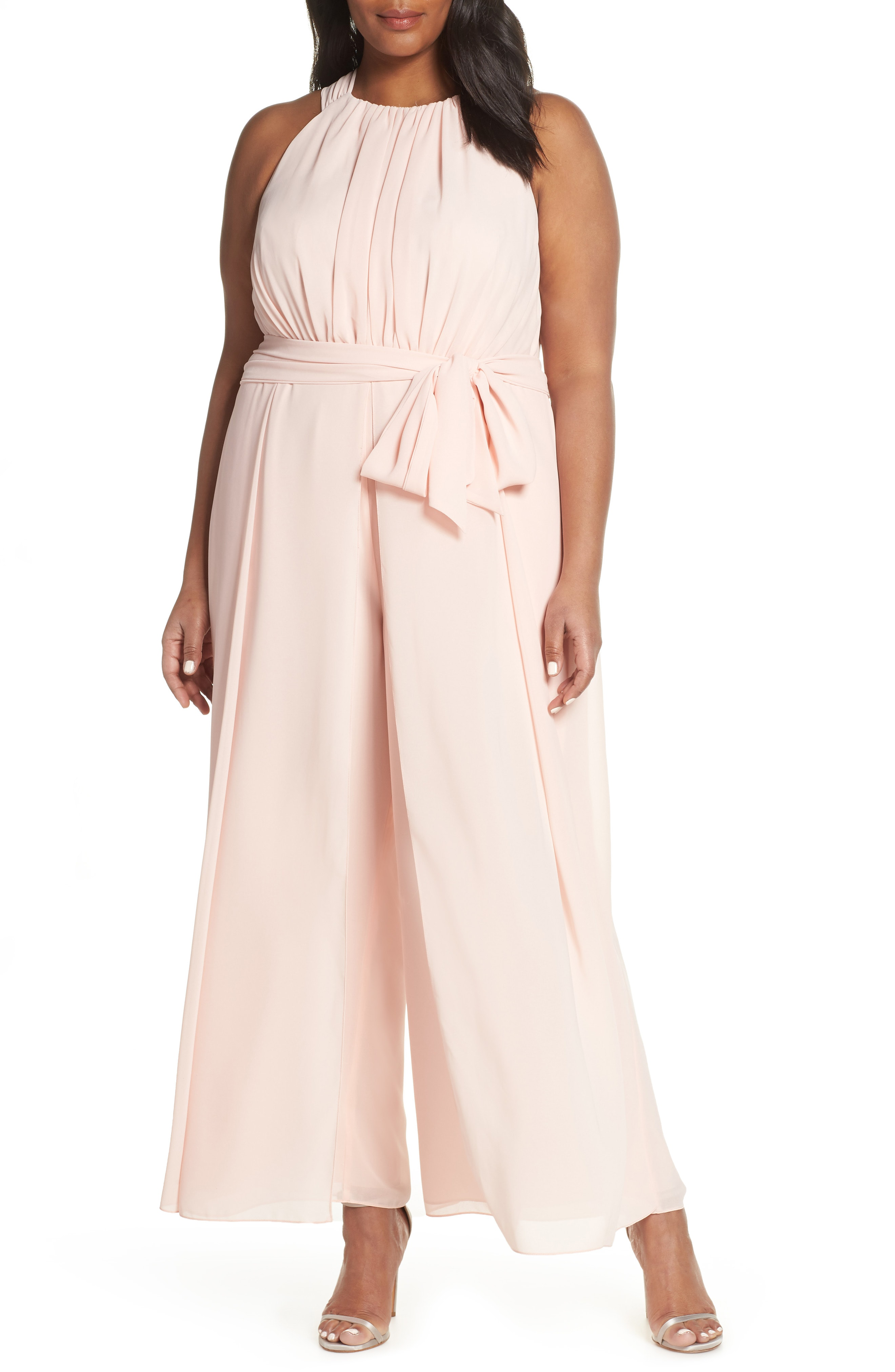 vince camuto chiffon jumpsuit