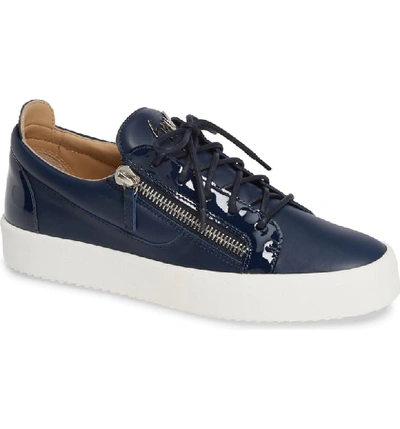 Giuseppe Zanotti Low-top Sneaker In Space Blue