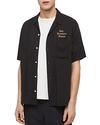Allsaints Oblivion Slim Fit Shirt In Jet Black