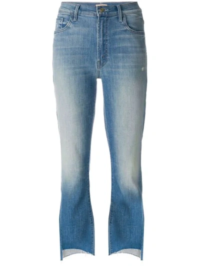 Mother The Insider Crop Step Fray Jeans Not Rough Enough In Hey Sun