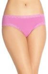 Natori Bliss Cotton Girl Briefs In Radiant Orchid