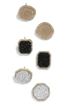 Baublebar Elzina Set Of 3 Stud Earrings In Multi