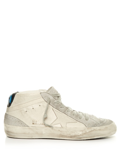 Golden Goose Midstar Leather And Suede Trainers In Additional Details ...