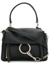 Chloé Small Faye Day Leather Shoulder Bag In Black